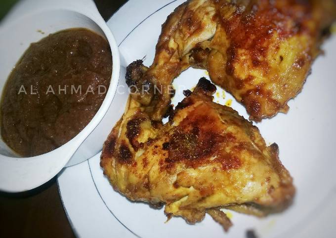 Ayam Bakar Teflon Spesial Saos Kacang