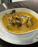 Ikan Patin masak pindang buah keras