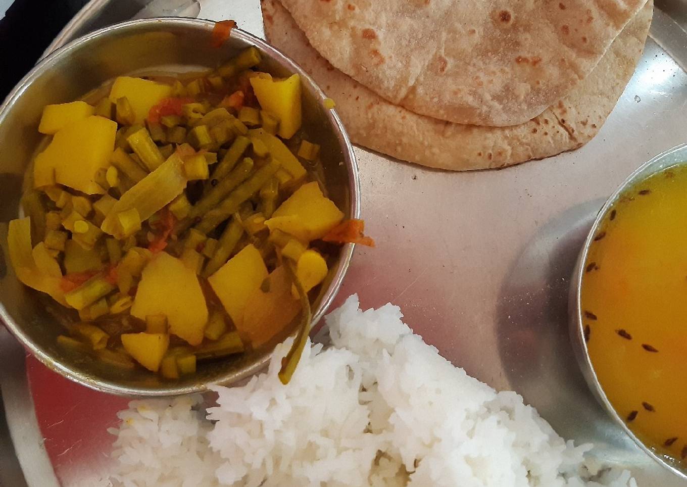 Gawar beans dry vegetables