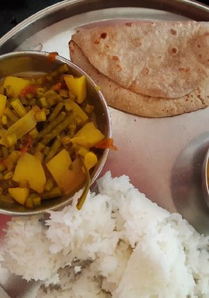 A picture of Gawar beans dry vegetables.