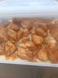 Pollo Salteado con Puré de Coliflor,