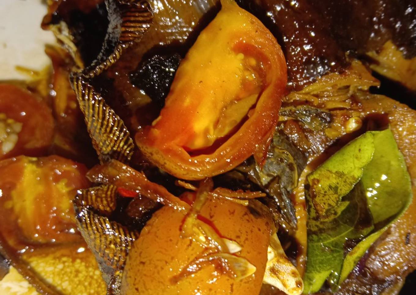Tumis baby ikan pari mak nyuuus😘😘😘