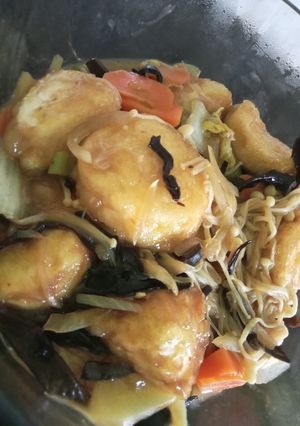 Foto resep Sapo Tofu Mix Jamur Enoki