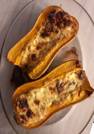 Une photo de Butternut rôti à la fourme d ambert