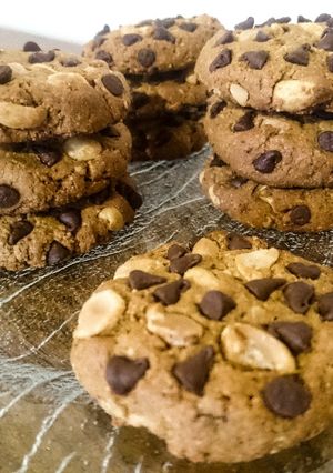 Une photo de Cookies vegan sains tout cacahuètes 🍪
