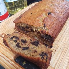 Chocolate chunk banana bread A picture of Chocolate chunk banana bread.