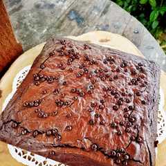 รูปของ Fudgy brownies ala starbucks TANPA mixer