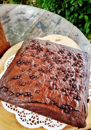 Foto resep Fudgy brownies ala starbucks TANPA mixer