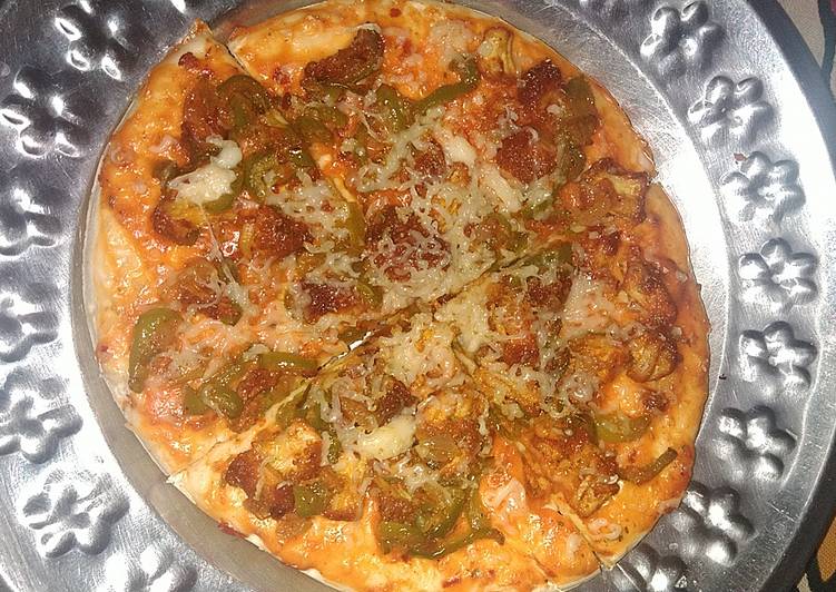 Recipe of Favorite Chicken cheese pizza