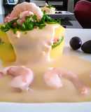 Causa Rellena de Langostinos con Salsa Bechamel👍🇵🇪