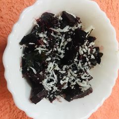 A picture of Beetroot fry recipe.