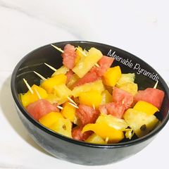 Fruit kebabs A picture of Fruit kebabs.