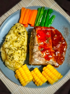Foto resep Steak Tuna Black Pepper with Mashed Potato