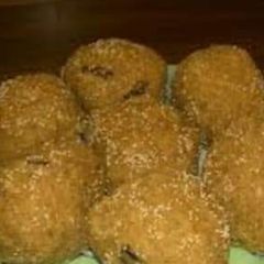 A picture of Churma ladoo.