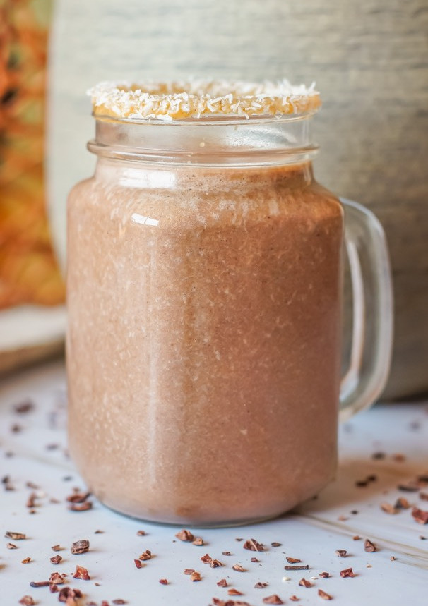 Una foto de Batido de cacao y avellanas