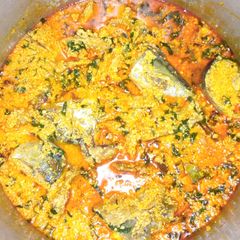 A picture of How to make Egusi soup (melon).
