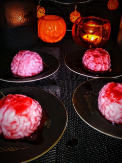 Una foto de Cerebros sangrientos de gelatina!