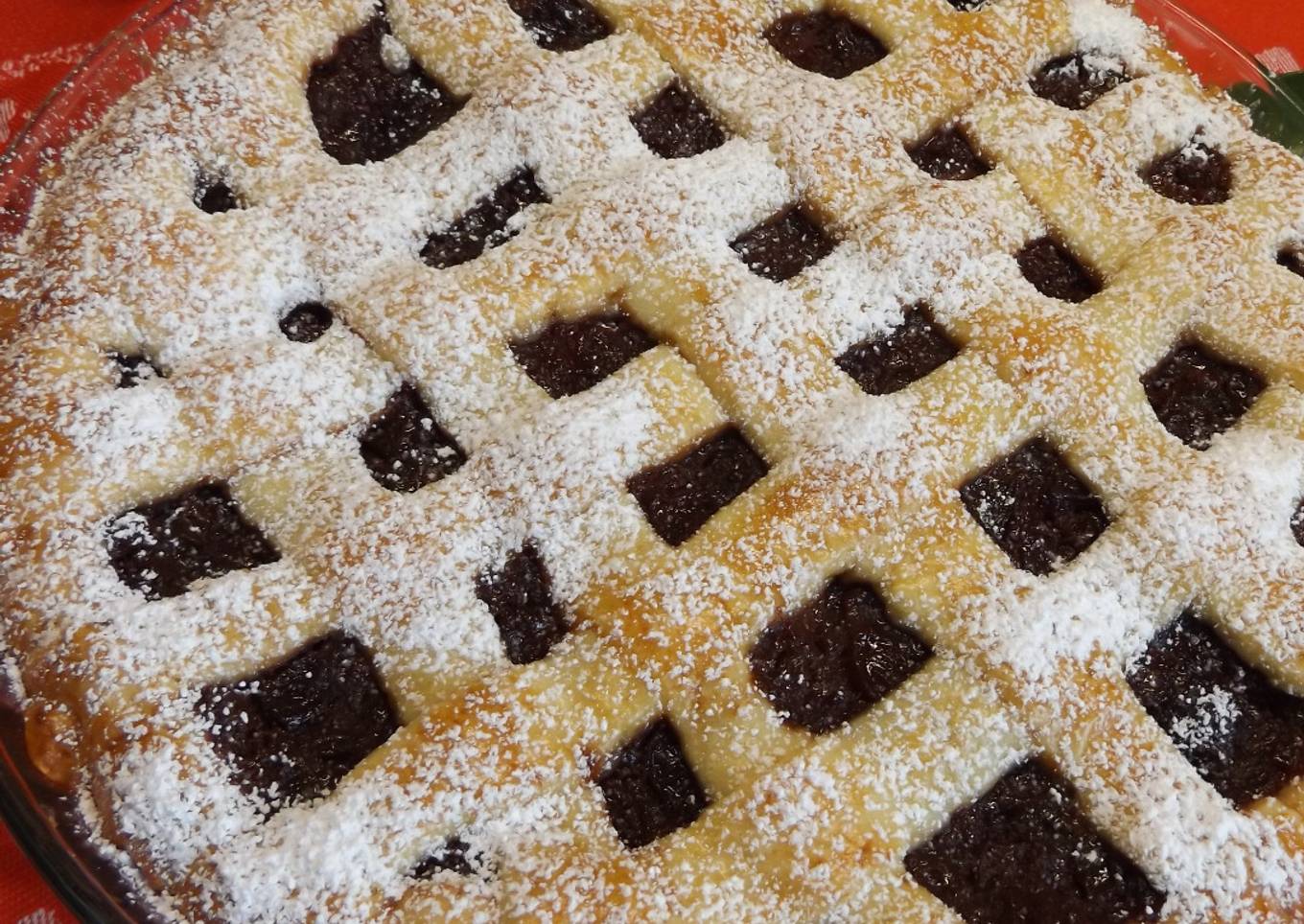 Tarta de mermelada casera de higos