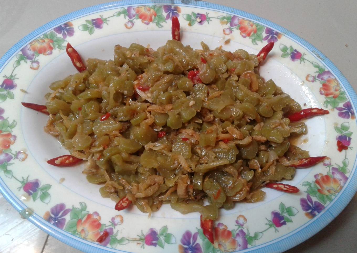 Oseng Pare dengan Ebi Istimewa
