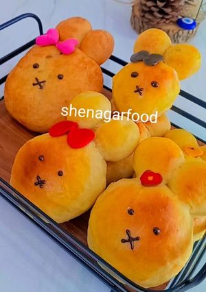عکسی از دستور 🐇نان عروسکی_خرگوشی🐇بافر و بدون فر