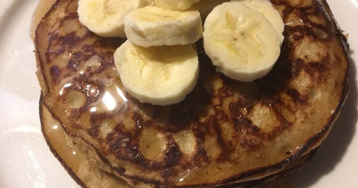 Pancakes de avena y plátano Receta de Estrella Dominik- Cookpad