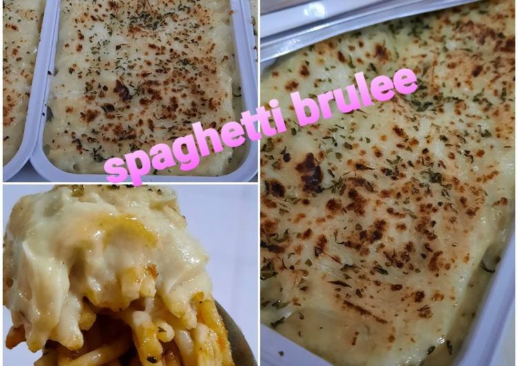 Resep Spaghetti Brulee ala awan_ambu yang Enak