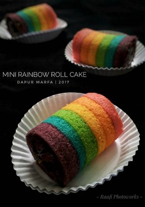 Foto resep Mini Rainbow Roll Cake ala Prestine Irwadi