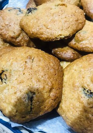 Una foto de Galletas de avena, miel y pasas❤️