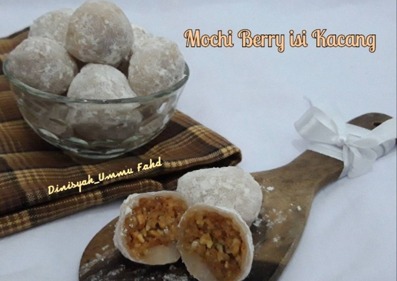 Resep Mochi Berry isi Kacang