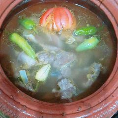 A picture of Kashmiri Mutton soup..