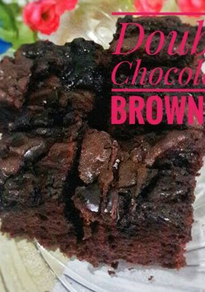 Foto resep Double Choco Brownies