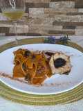 Solomillo relleno y pappardelle