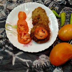 A picture of Kachay keeme ke kabab.