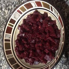 A picture of Chukandar ki sabzi.