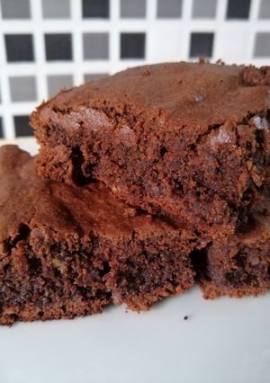 Una foto de Brownie de banana y avena