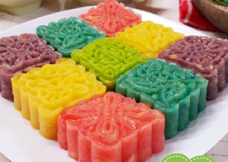 Resep 324. Getuk Singkong Pelangi Anti Gagal