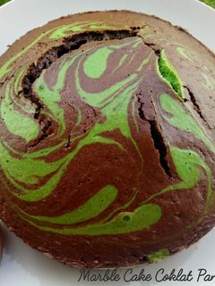 Foto resep Marble Cake Coklat Pandan