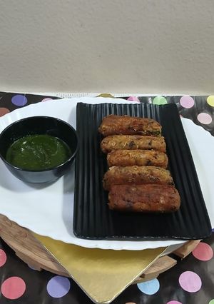 A picture of Raw Banana sweet potato cutlets.