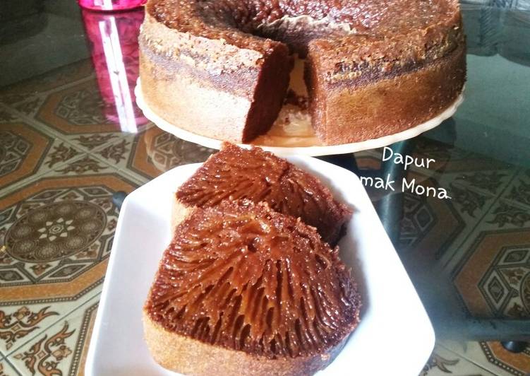 step by step buat Bolu caramel jadul yang enak