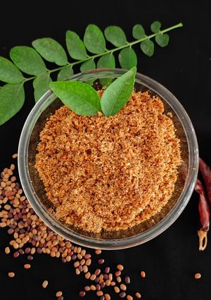 A picture of Dry Horse Gram chutney.