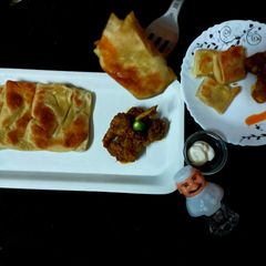 A picture of Mini mughlai paratha.