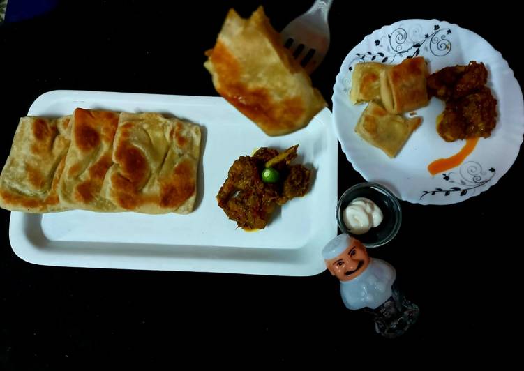How to Prepare Homemade Mini mughlai paratha