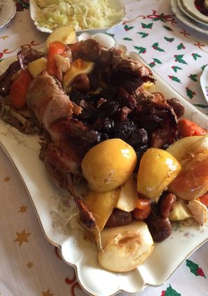 Hình của món Món chính Giáng sinh : Vịt nướng.