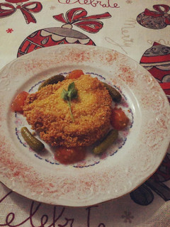 Una foto de Libritos o san jacobos rellenos de berenjena y queso havarti