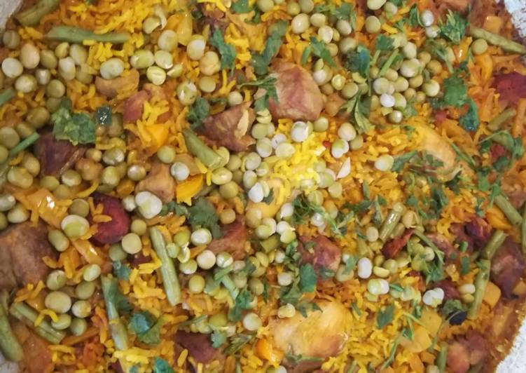 Paella valenciana sencilla