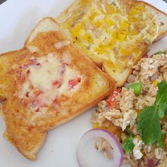 A picture of Egg in a hole #localfoodcontest-Nairobi North.