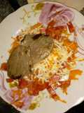 Bife de #Carne con ensalada