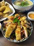 Vietnamese Chicken Banana Flower Salad w/ Congee Soup| Cháo Gỏi Gà Bắp Chuối