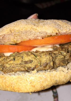 Una foto de Hamburguesa de lentejas🍔