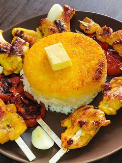 عکسی از دستور جوجه کباب تابه ای